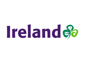 Logo for Ireland with Shamrock